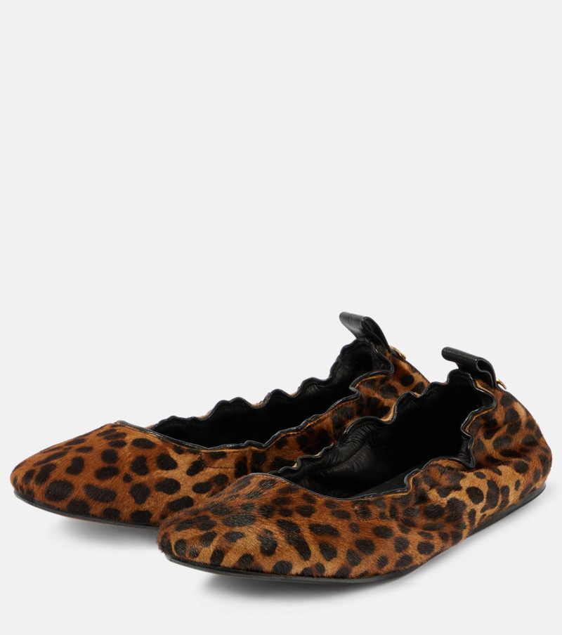 Belna calf hair ballet flats 5