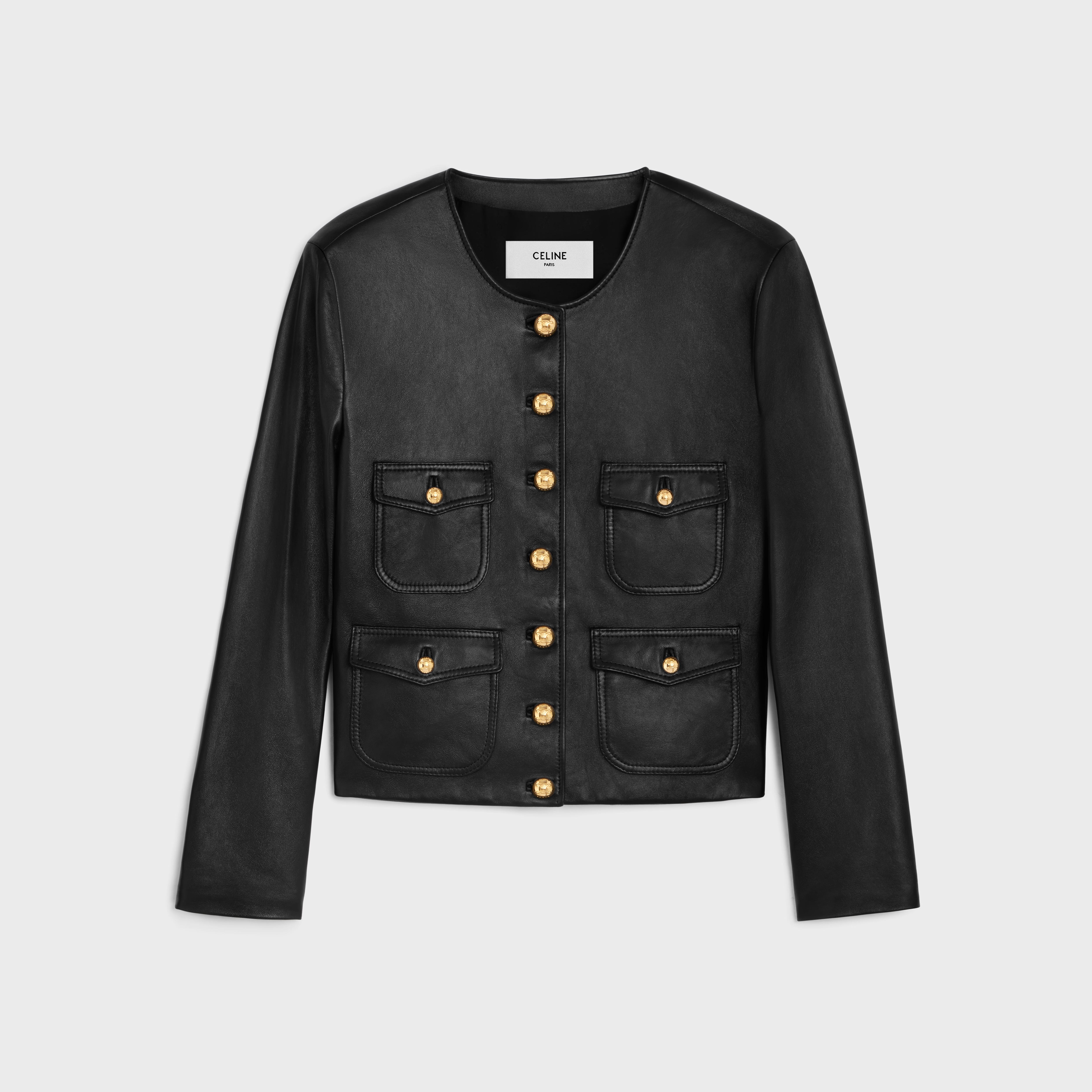 ひとめぼれ♪◇Cardigan ジャケット◇CELINE CELINE cardigan jacket in soft lambskin | REVERSIBLE