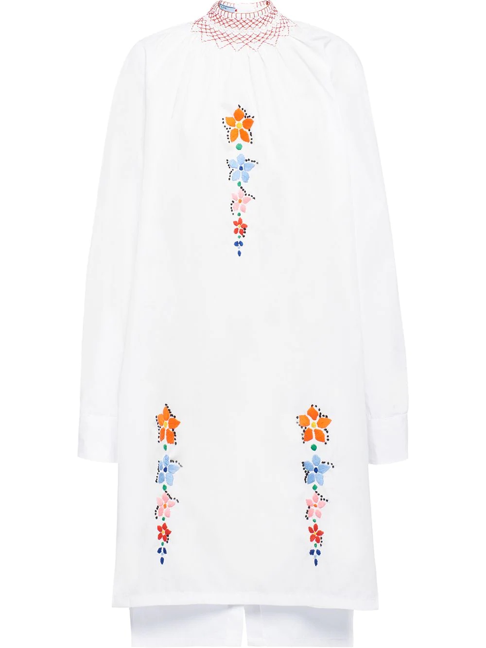 embroidered flower dress - 1