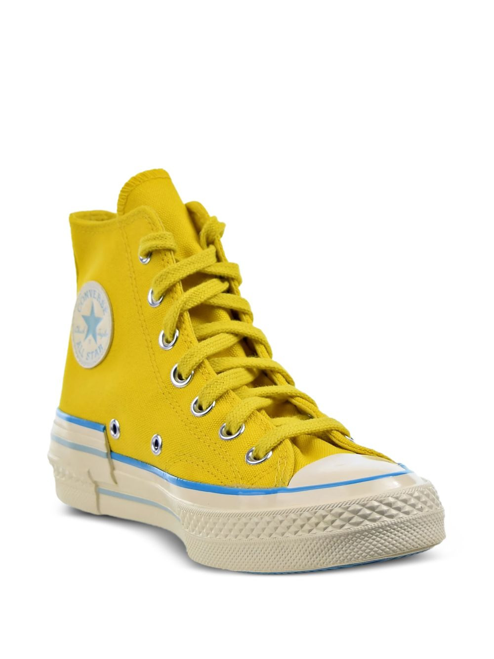 Chuck 70 Hi "Popped Colour - Speed Yellow/Sail Blue/Egret" sneakers - 2