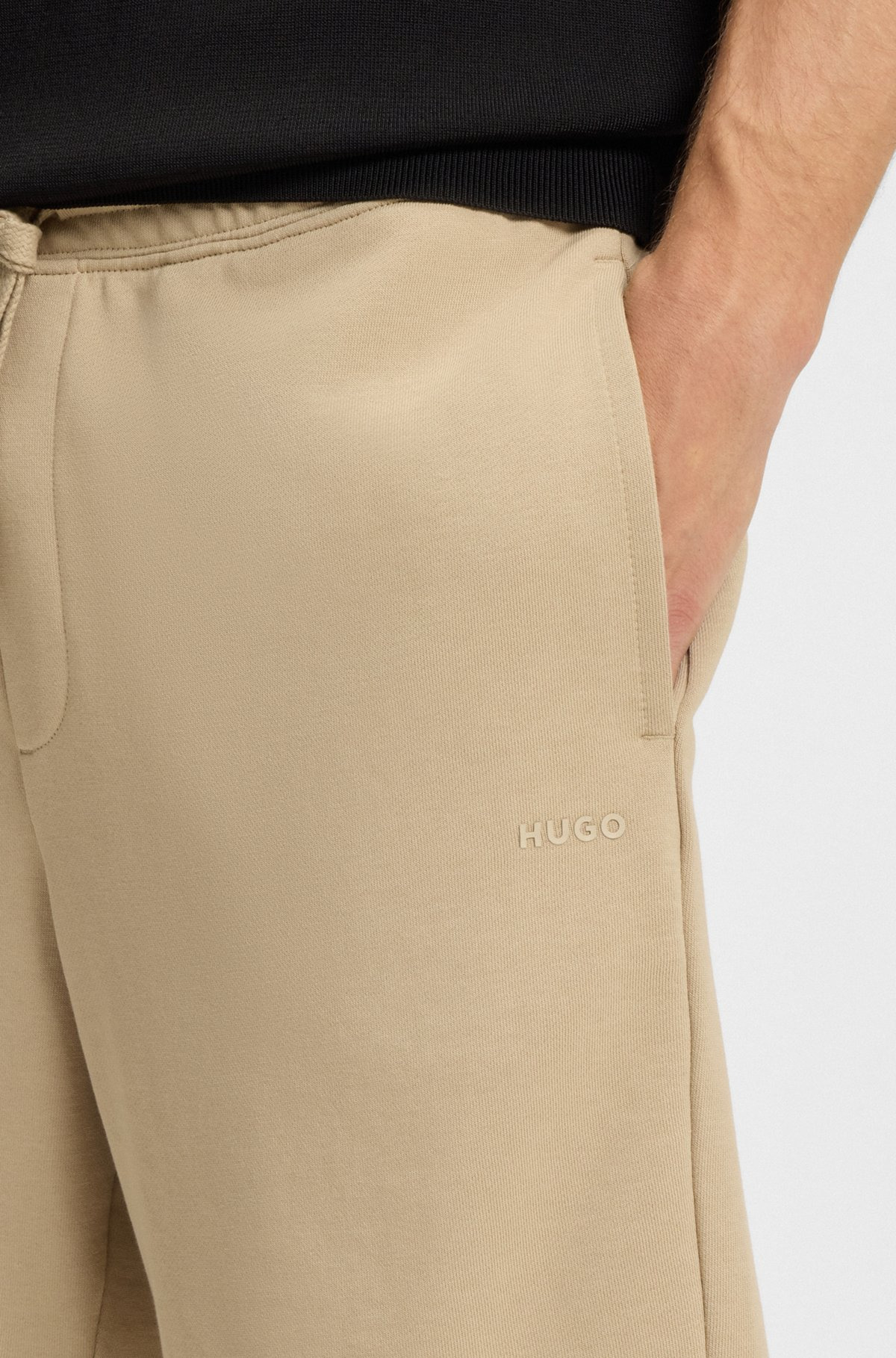 RELAXED-FIT SHORTS IN COTTON TERRY WITH LOGO PRINT - 3