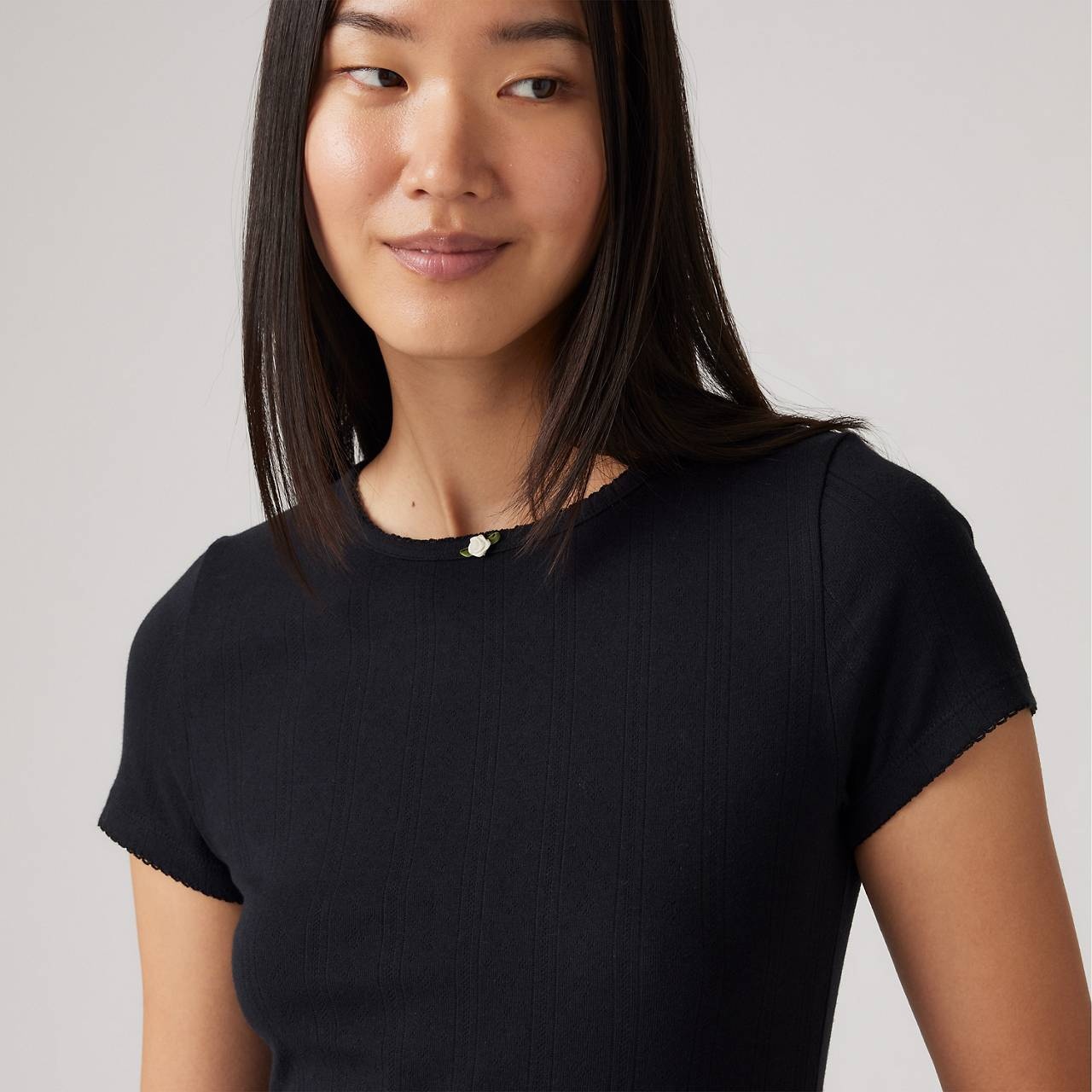 DRY GOODS WOMEN'S POINTELLE T-SHIRT - 4
