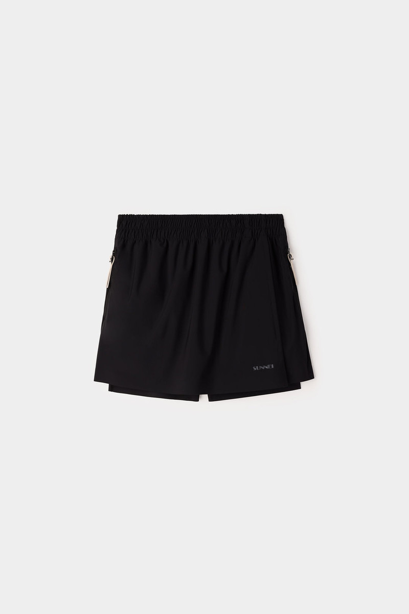SUNNEI ELASTIC MINI SKIRT / black outlook