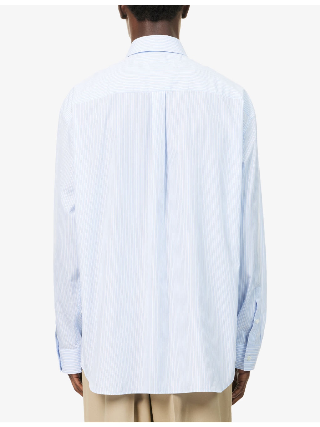 Stripe-Print Graphic-Embroidered Cotton-Poplin Shirt - 4