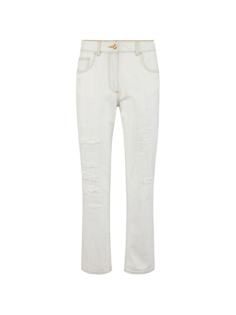 denim five-pocket trousers 1
