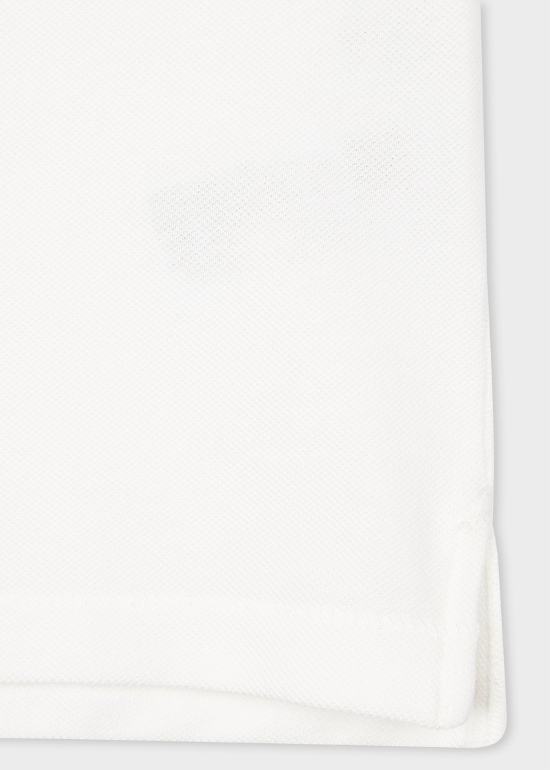 Paul Smith Ecru Organic Cotton Zebra Polo Shirt outlook