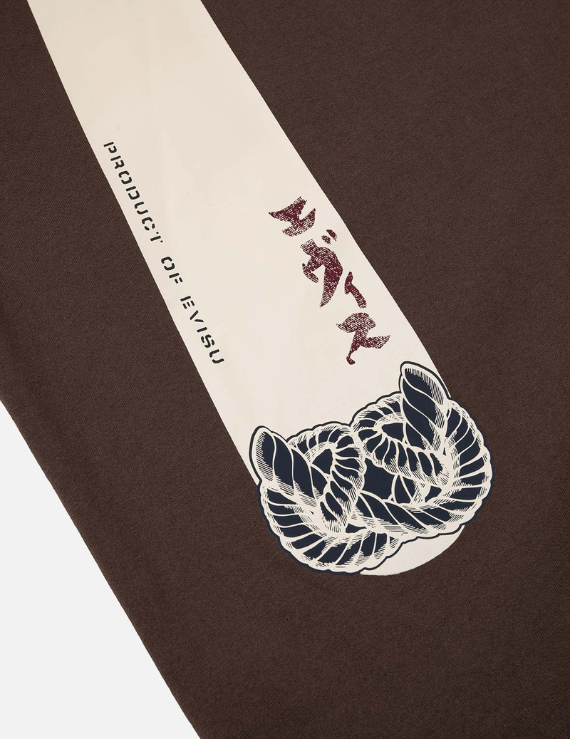 Wheel of Wisdom and Daruma Daicock Print Regular Fit T-Shirt 6