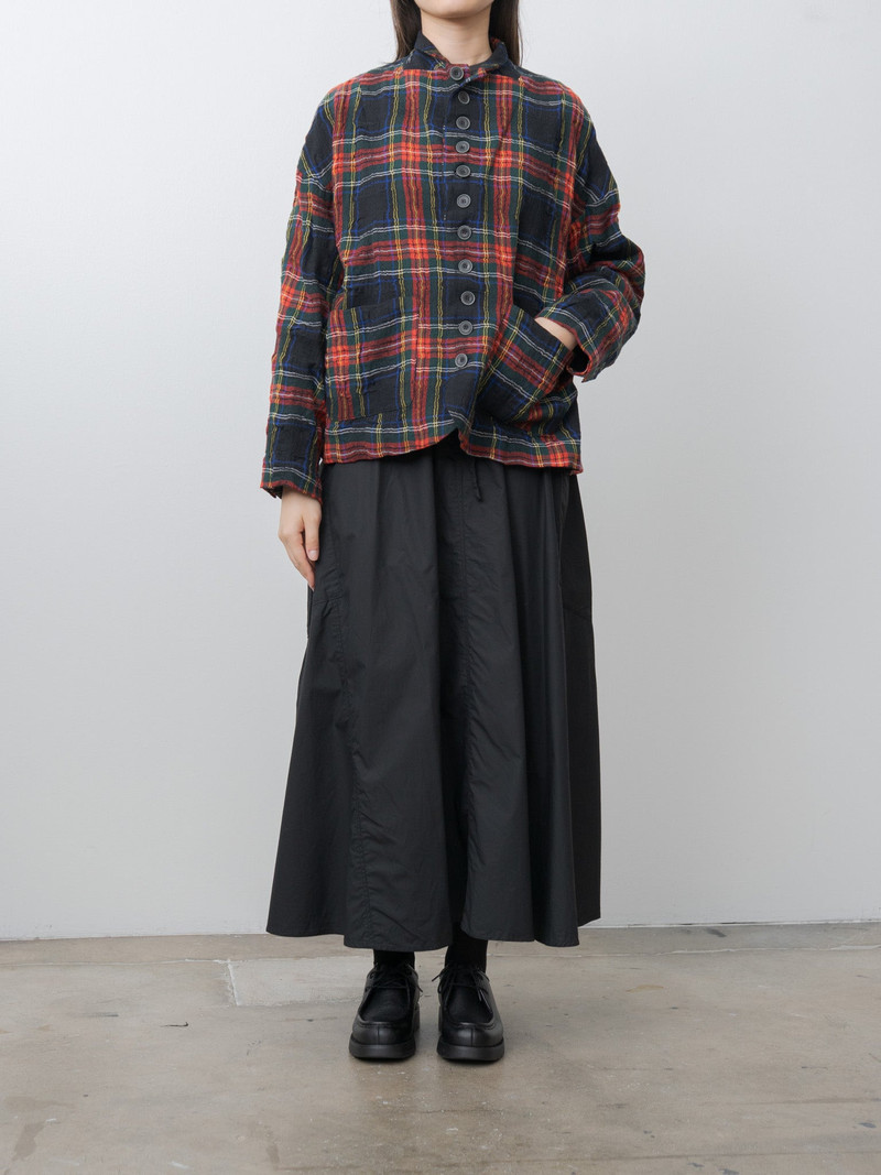 ICHI Antiquités Typewriter Cotton Skirt - Black outlook
