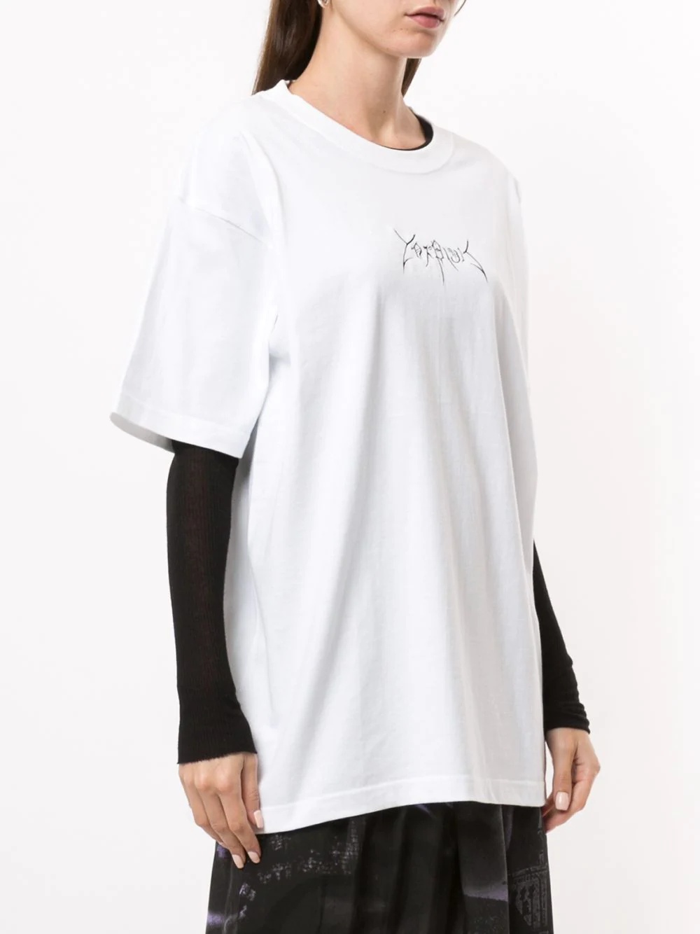 long-line T-shirt - 3