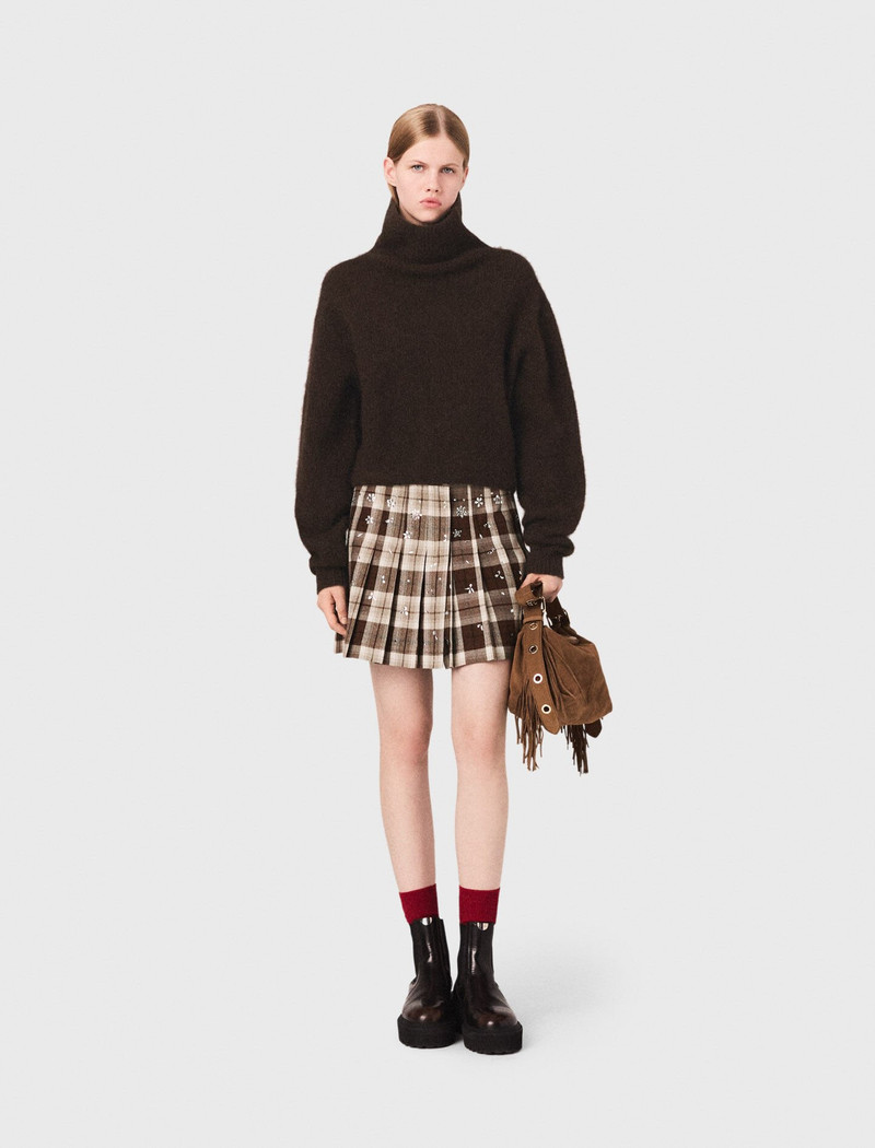 maje Yak blend roll-neck sweater outlook