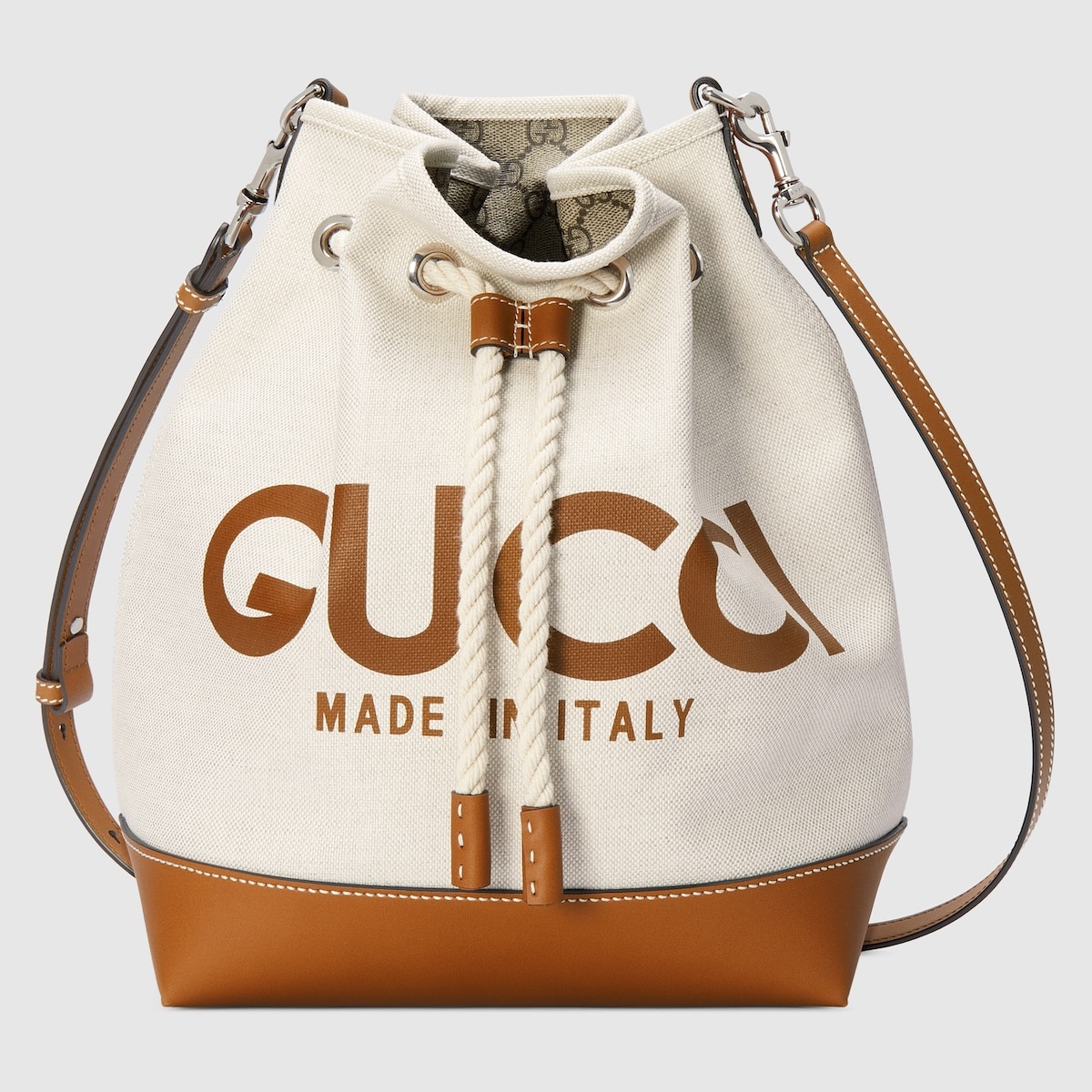 Small shoulder bag with Gucci print - 1