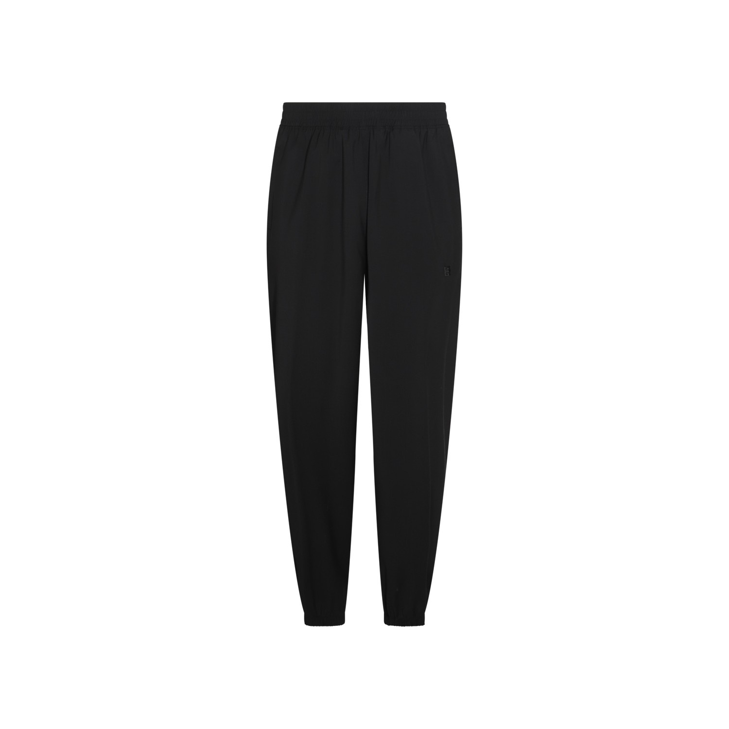 BLACK WOOL PANTS - 1