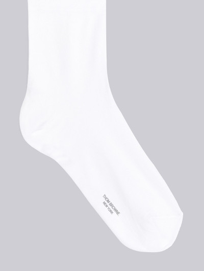 Thom Browne White Cotton 3-Pack Ankle Length Socks outlook