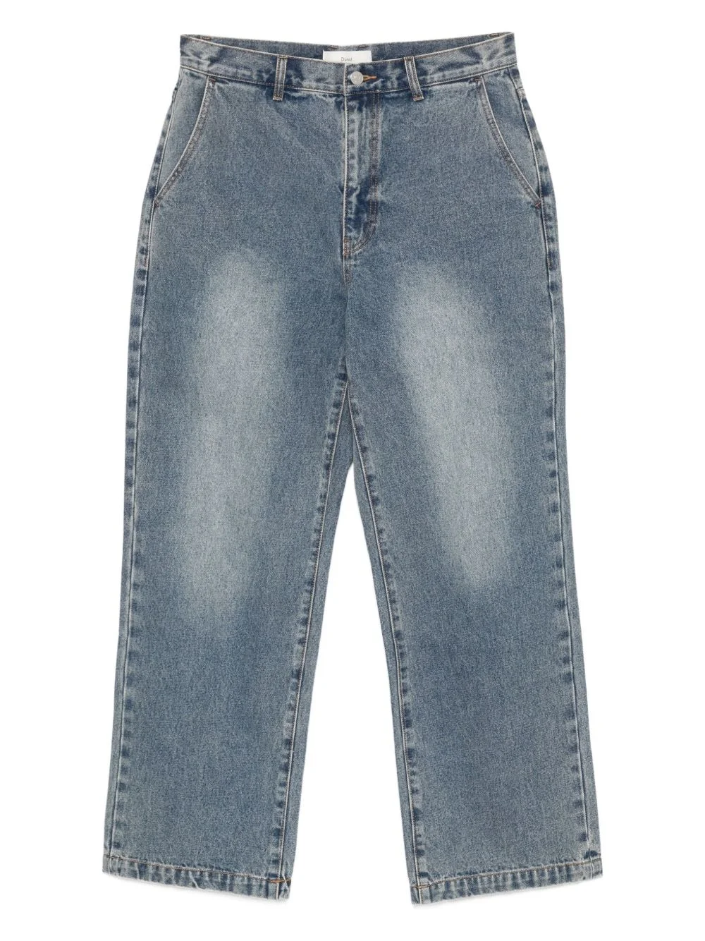 patch-pocket jeans - 1