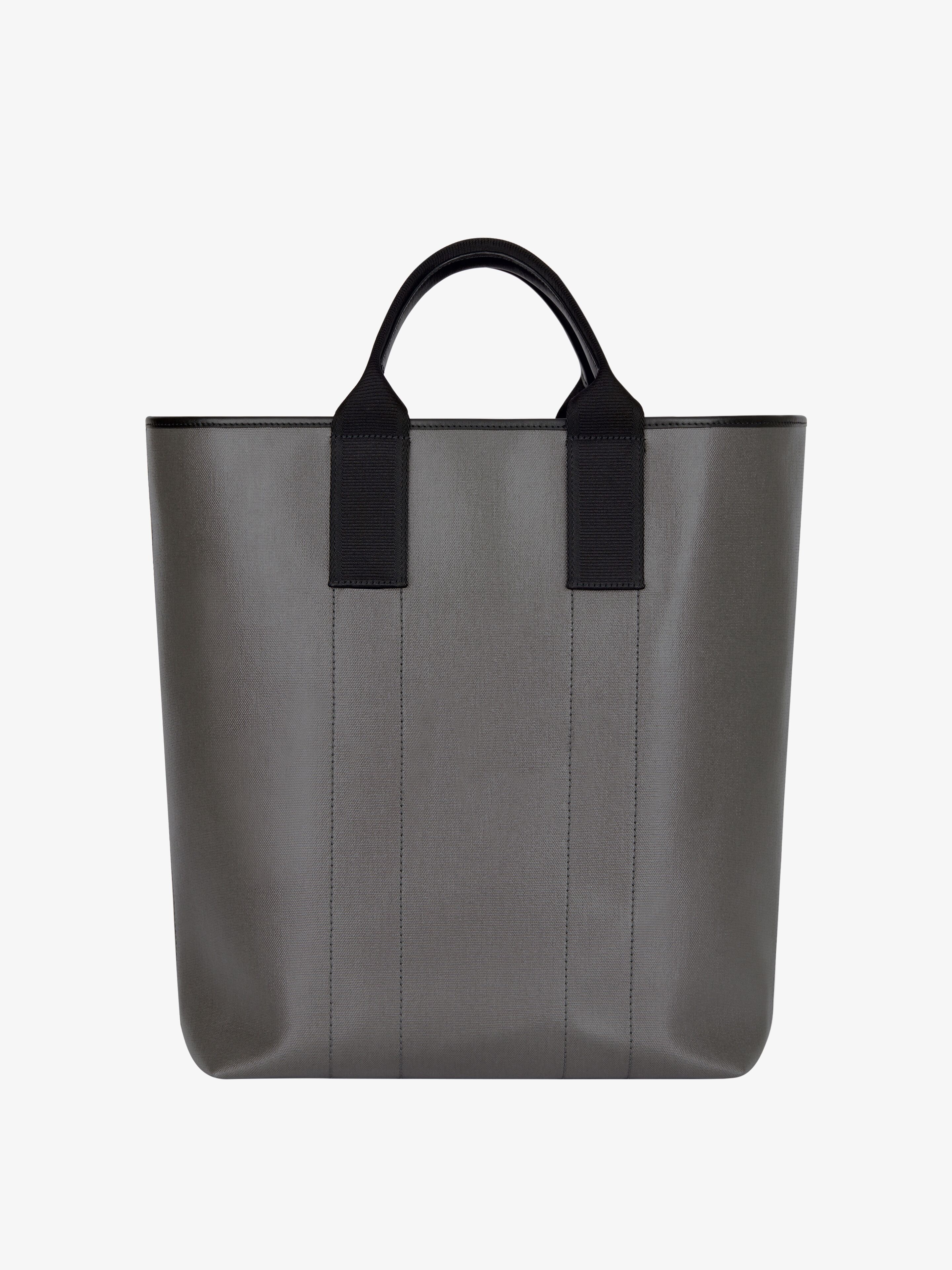 LARGE G-ESSENTIALS TOTE BAG IN COATED CANVAS - 4