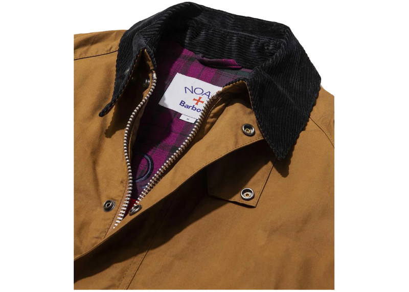 Noah Noah x Barbour Dry Waxed Bedale Jacket Nicotine outlook