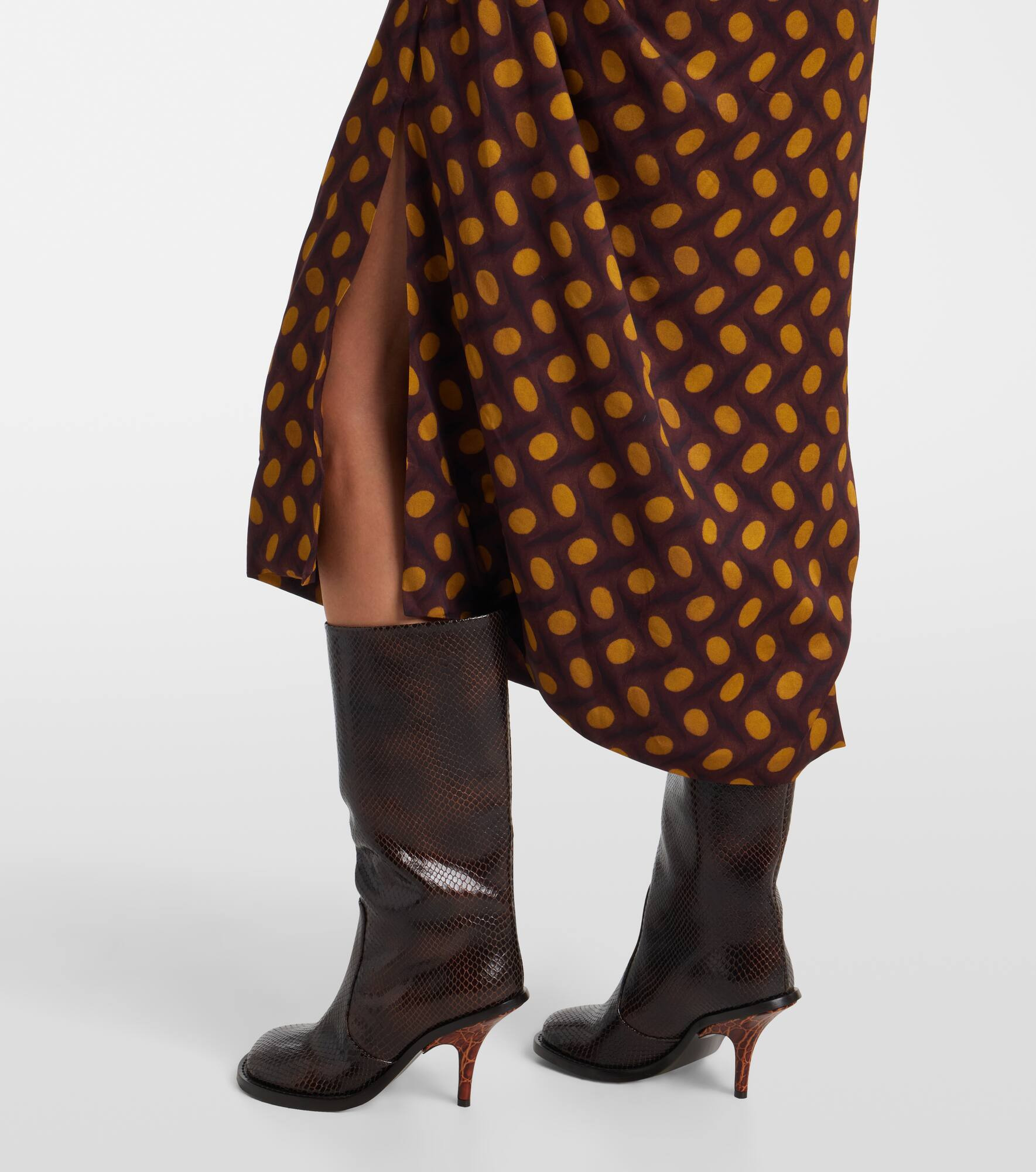 Didi embellished polka-dots midi dress - 6
