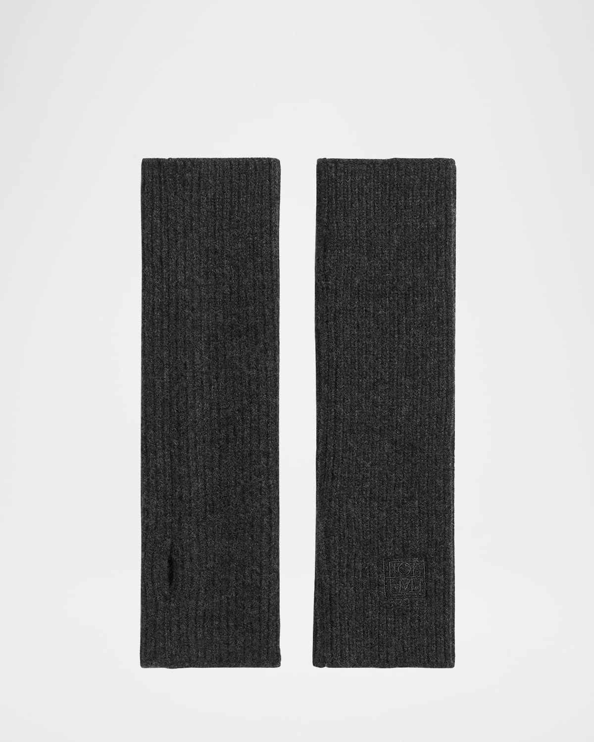 Wool-Cashmere Fingerless Gloves - 1