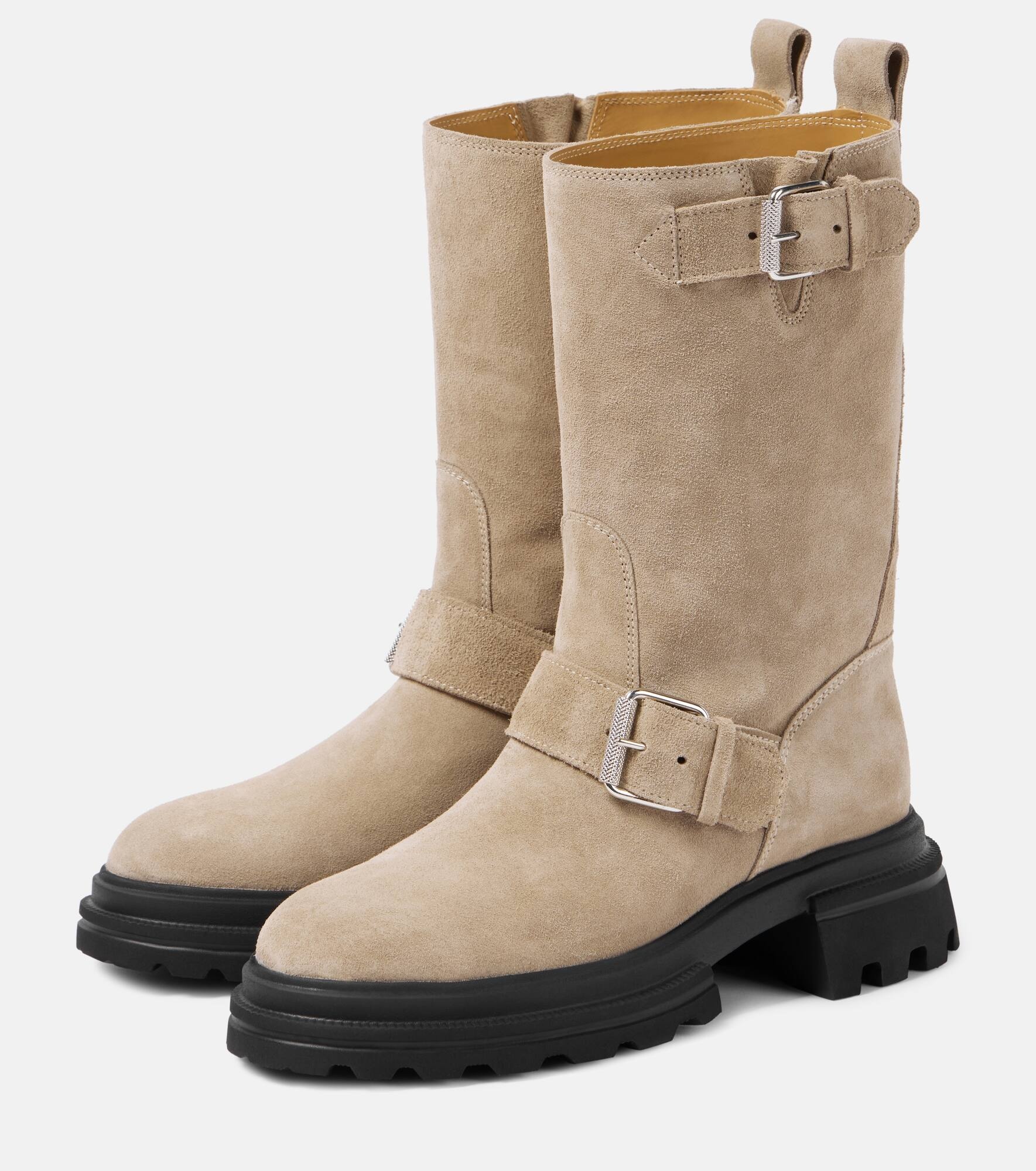 Suede Chelsea boots - 4