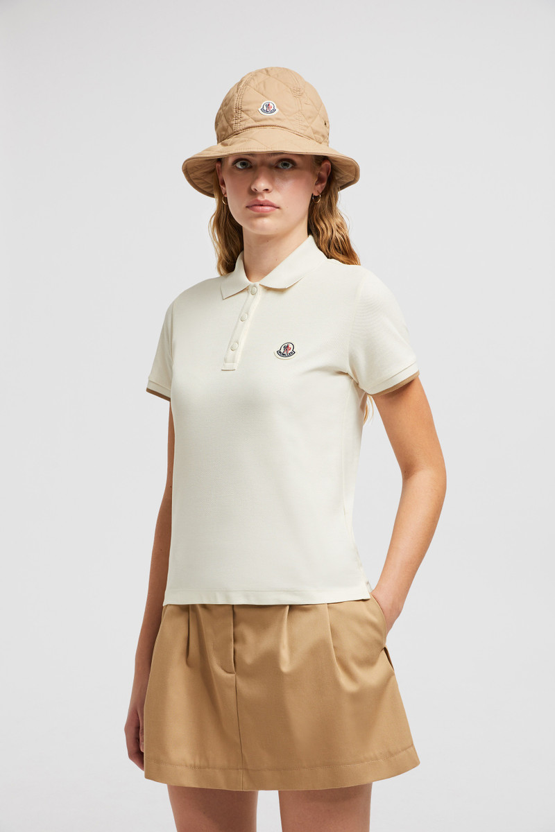 Moncler Logo Patch Cotton Piquet Polo Shirt outlook