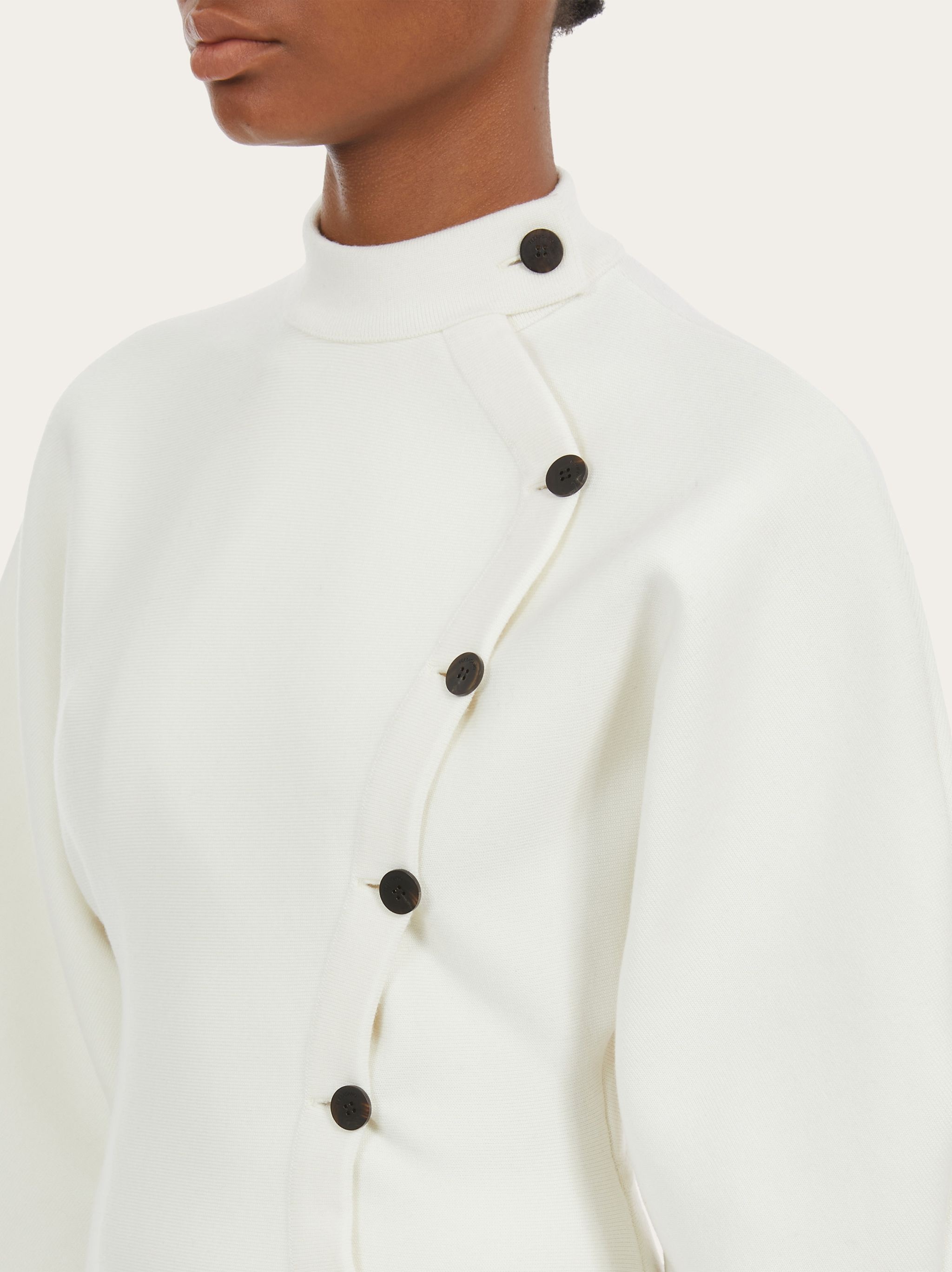FERRAGAMO Asymmetric button up jacket | REVERSIBLE