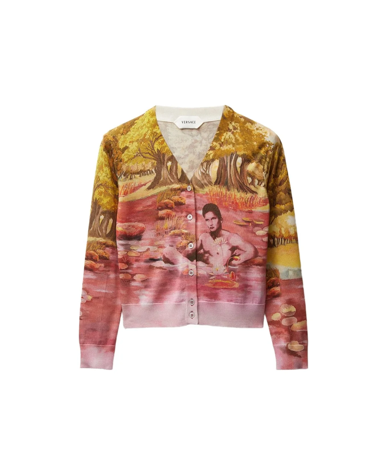 Printed Silk Cardigan - 1