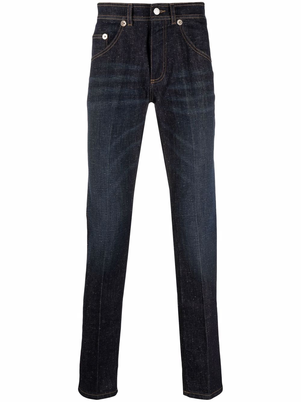 mid-rise straight-leg jeans - 1