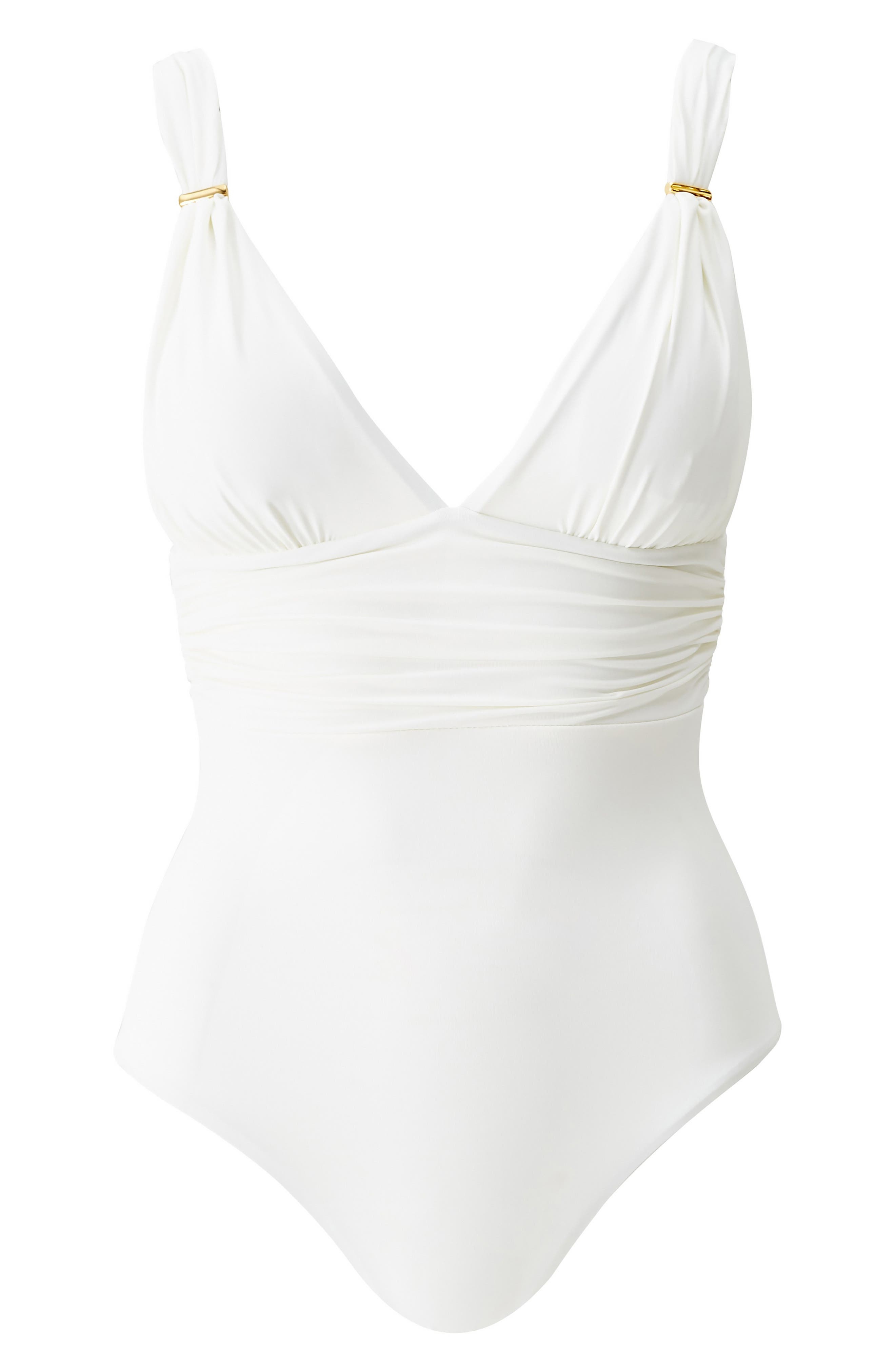 Melissa Odabash Panarea One-Piece Swimsuit in Ivory at Nordstrom - 3