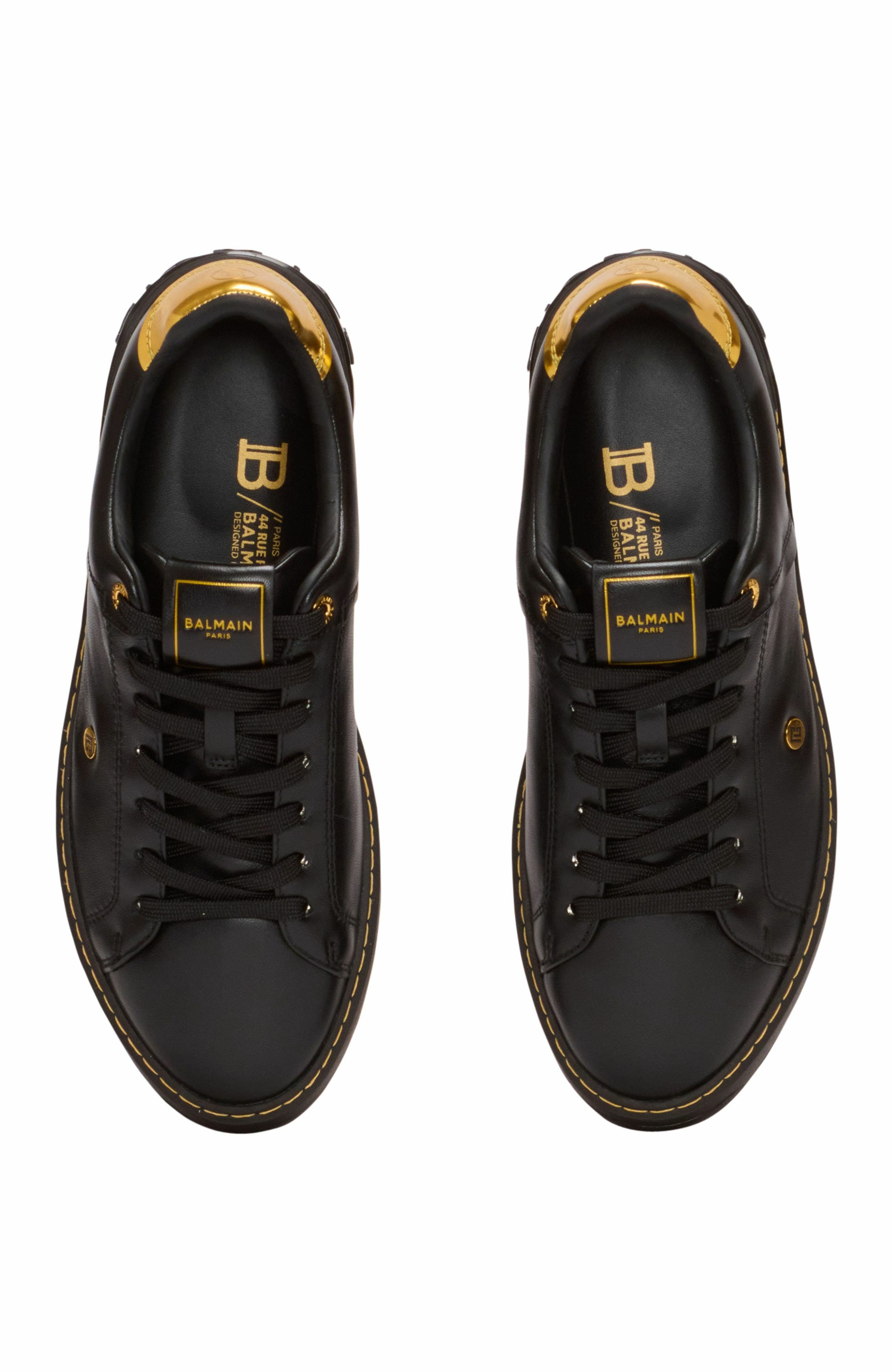 Balmain B-Court Trainers In Calfskin in Black at Nordstrom - 5