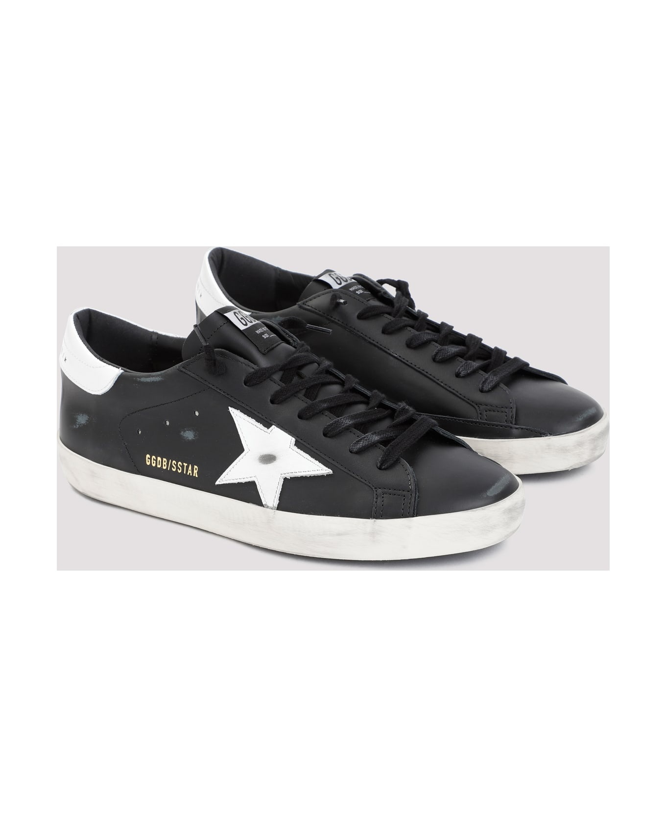 Black 'super Star' Sneakers - 5