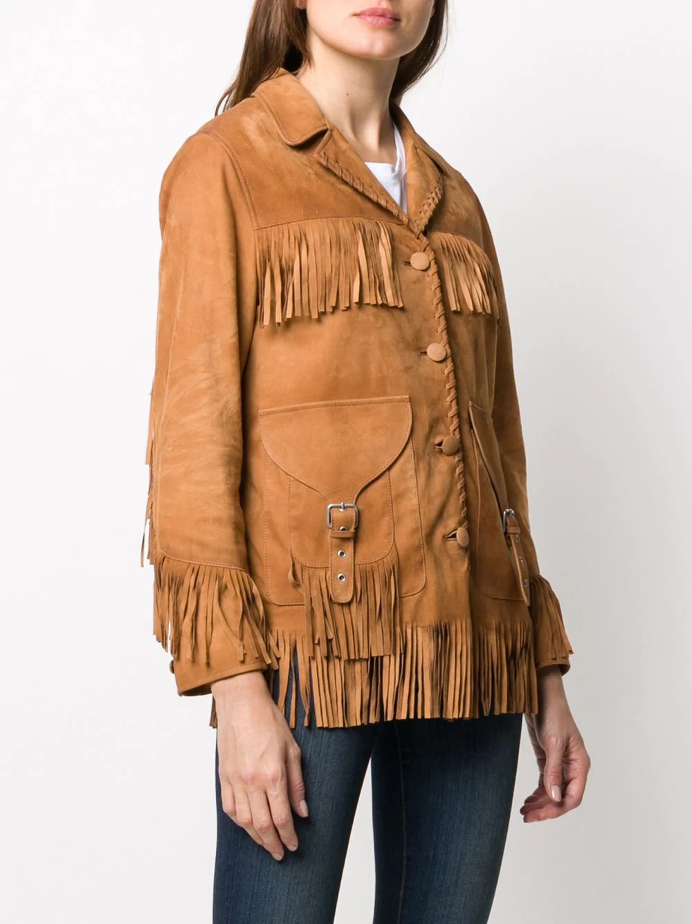 Esperanza fringed leather jacket - 3