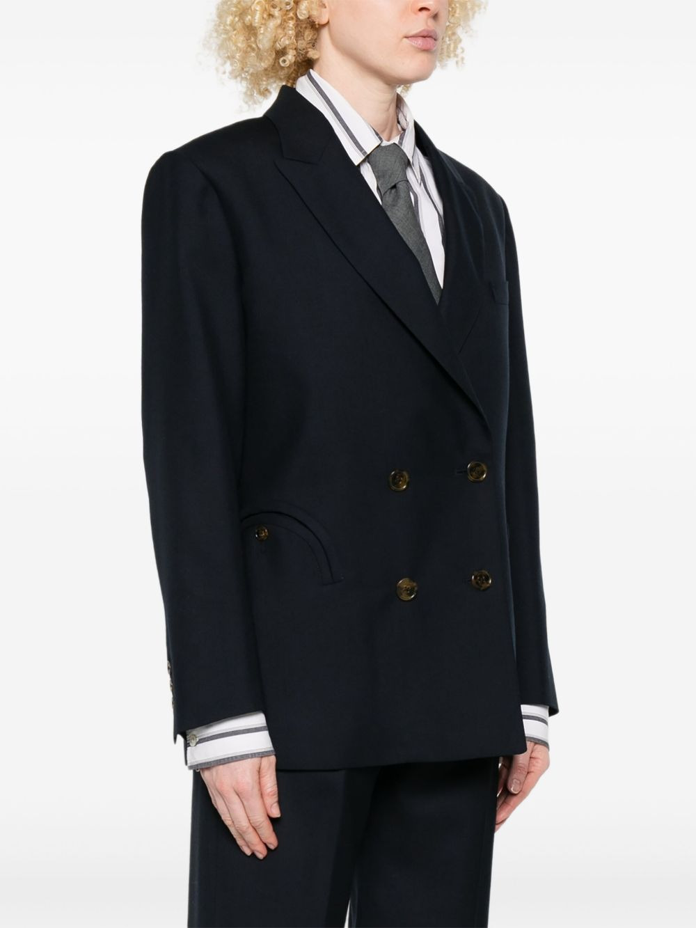 double-breasted blazer - 3