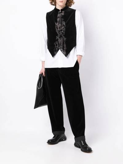 Yohji Yamamoto high-waist wide-leg trousers outlook