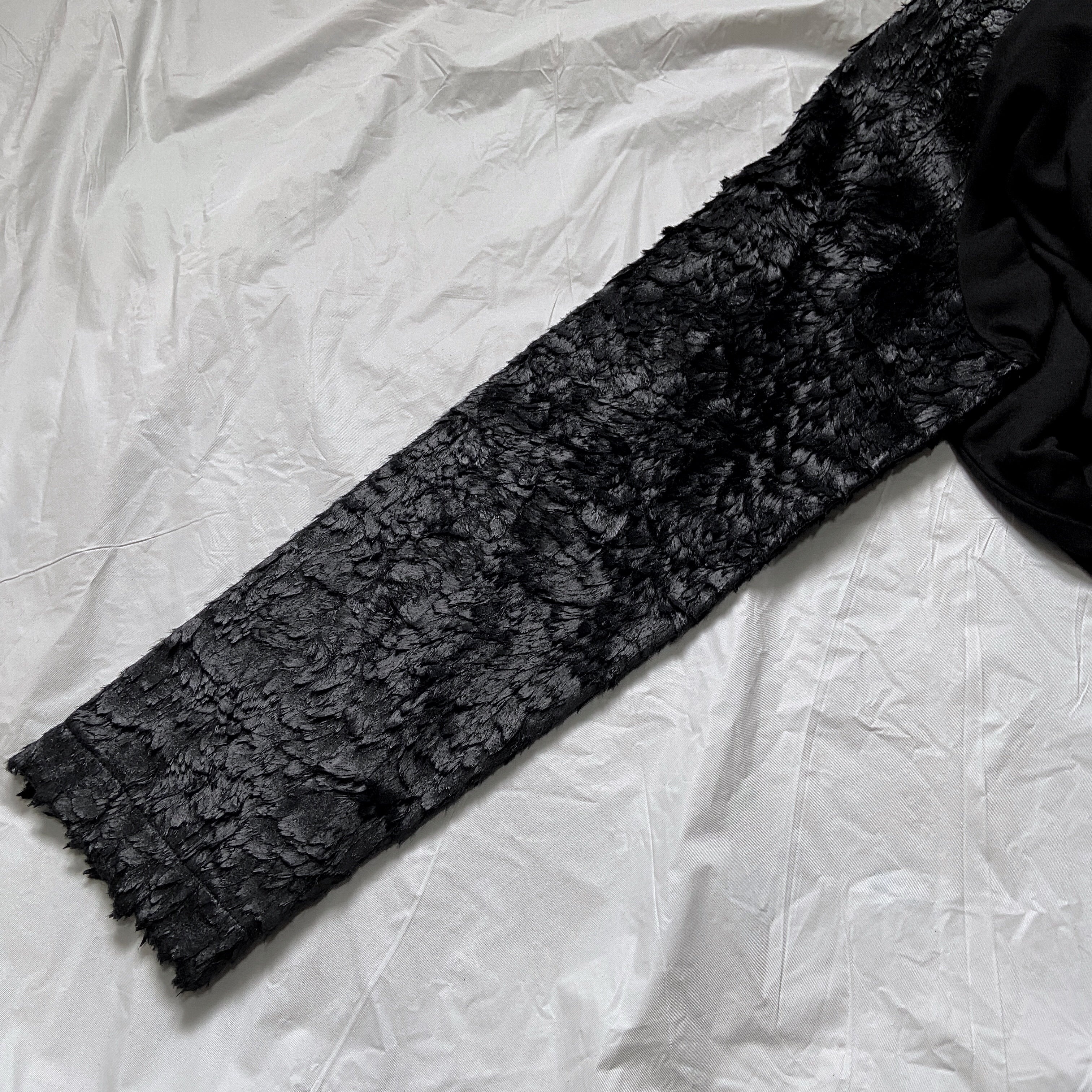 Ann Demeulemeester Feather Sleeve Tee Top - 6