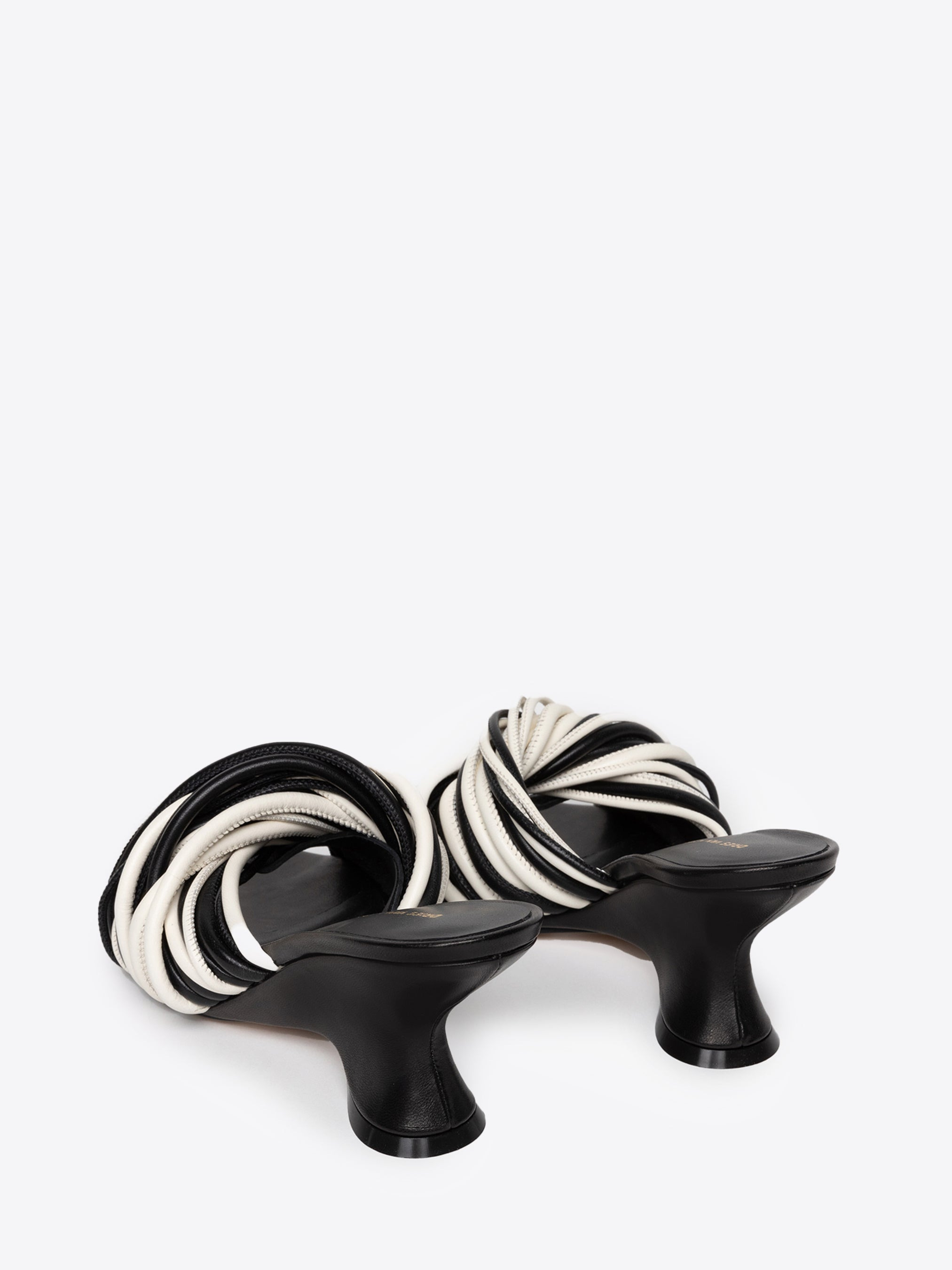 OPEN-TOE LEATHER MULES - 4