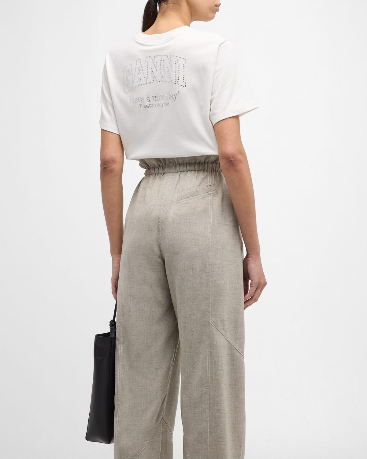 Rhinestone Relaxed T-Shirt - 6