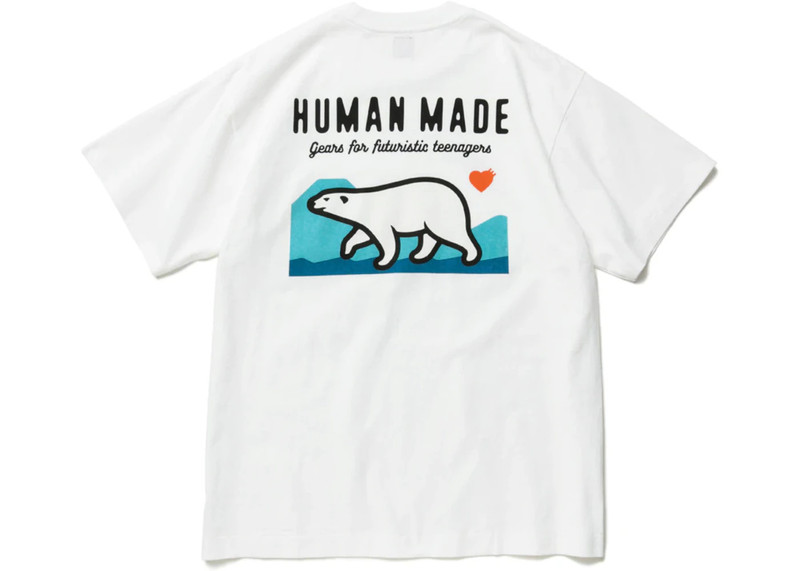 Human Made Human Made Polar Bear Pocket T-Shirt White outlook