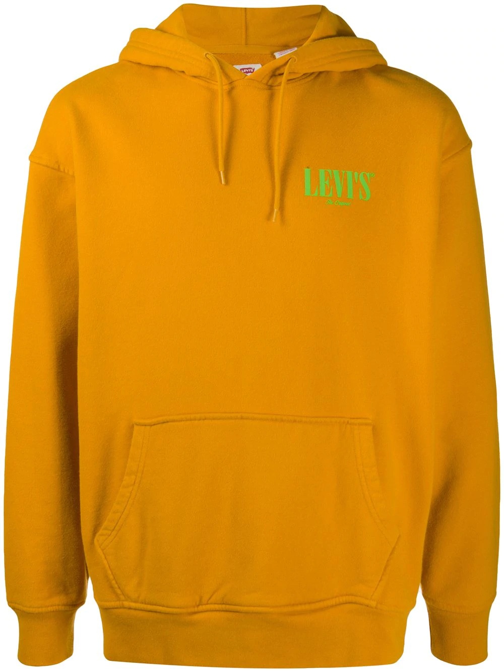 chest logo print hoodie - 1