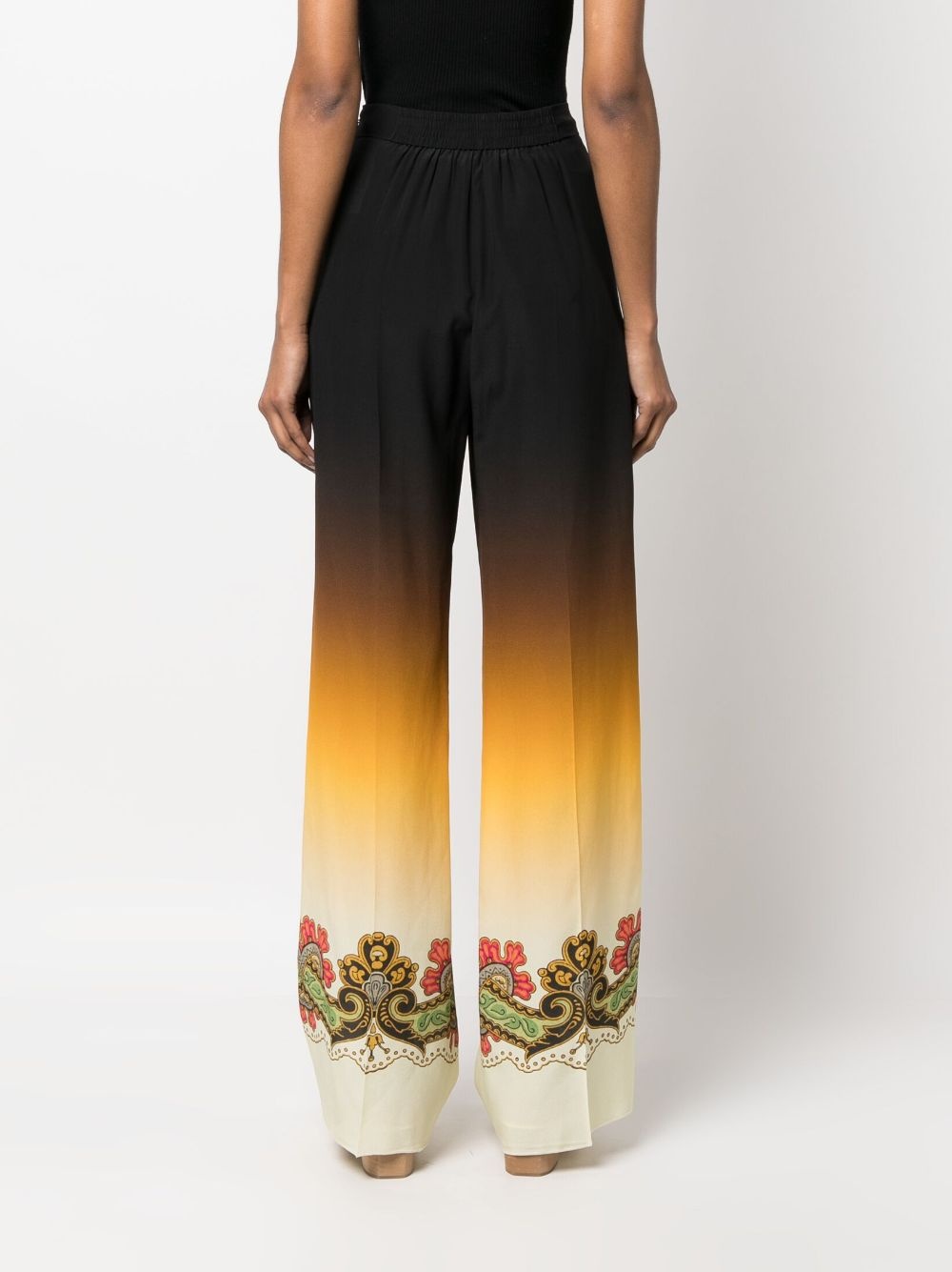 graphic-print straight-leg trousers - 4