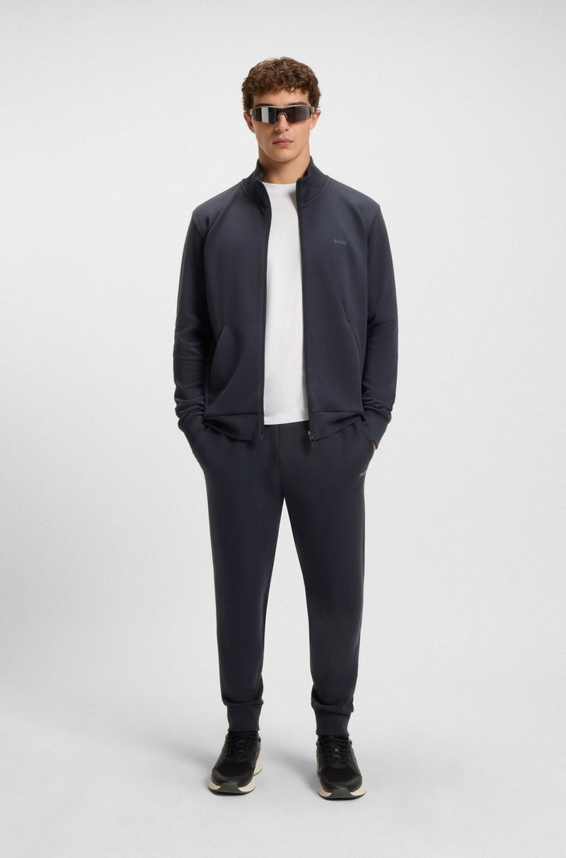 BOSS STRETCH-COTTON TRACKSUIT BOTTOMS WITH LOGO PRINT outlook