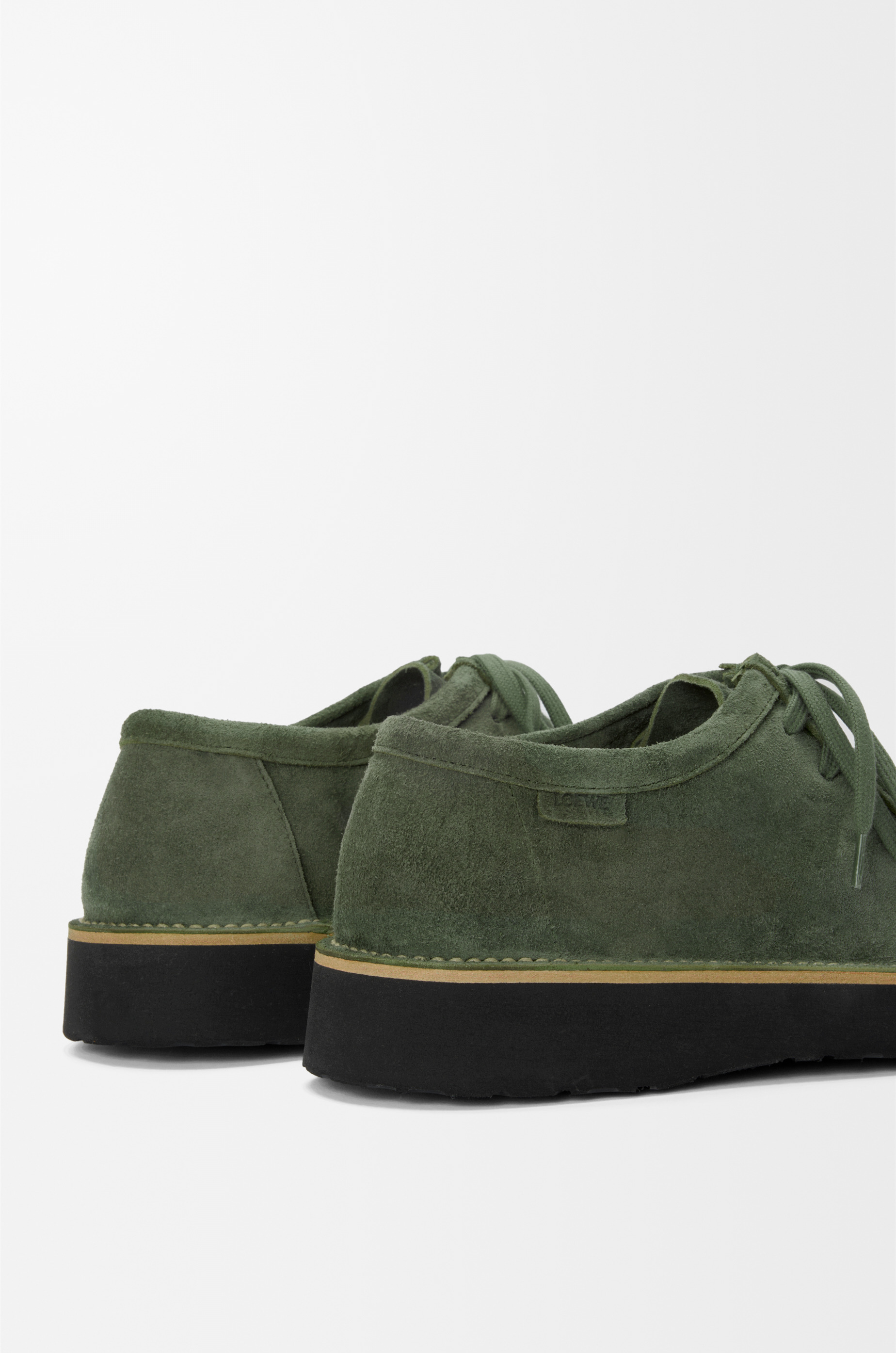 Faro lace-up in suede calfskin - 5