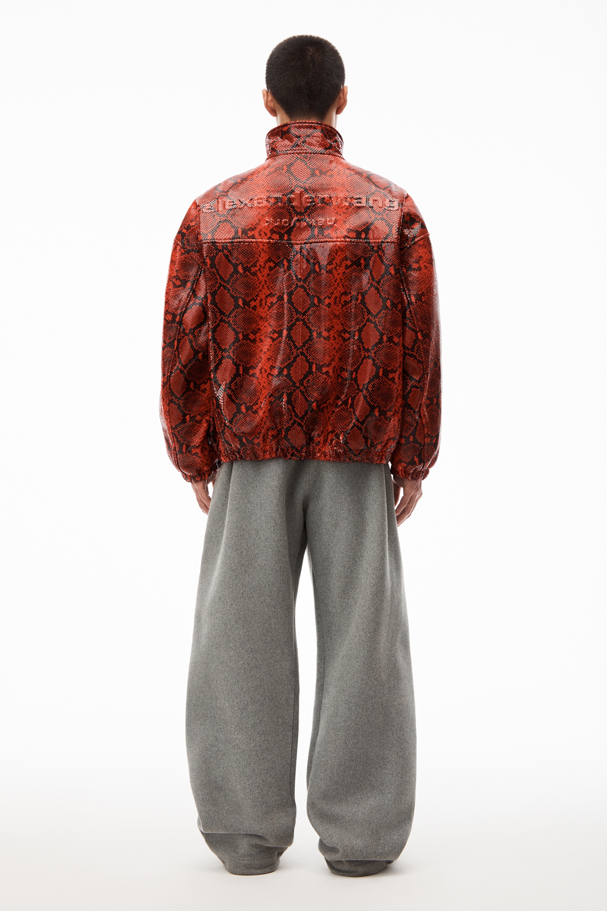 Embossed "snakeskin" track jacket - 5