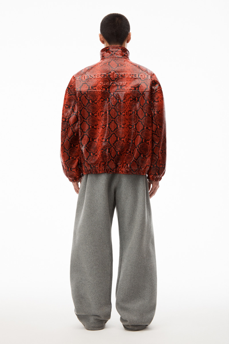 Embossed "snakeskin" track jacket 5