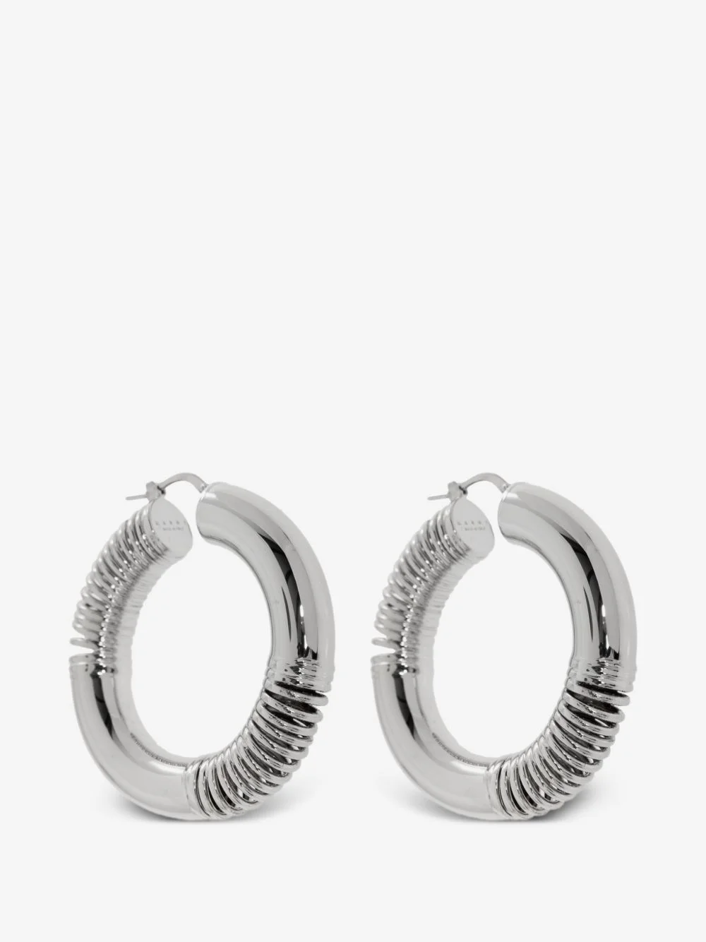 ridged hoop earrings - 1
