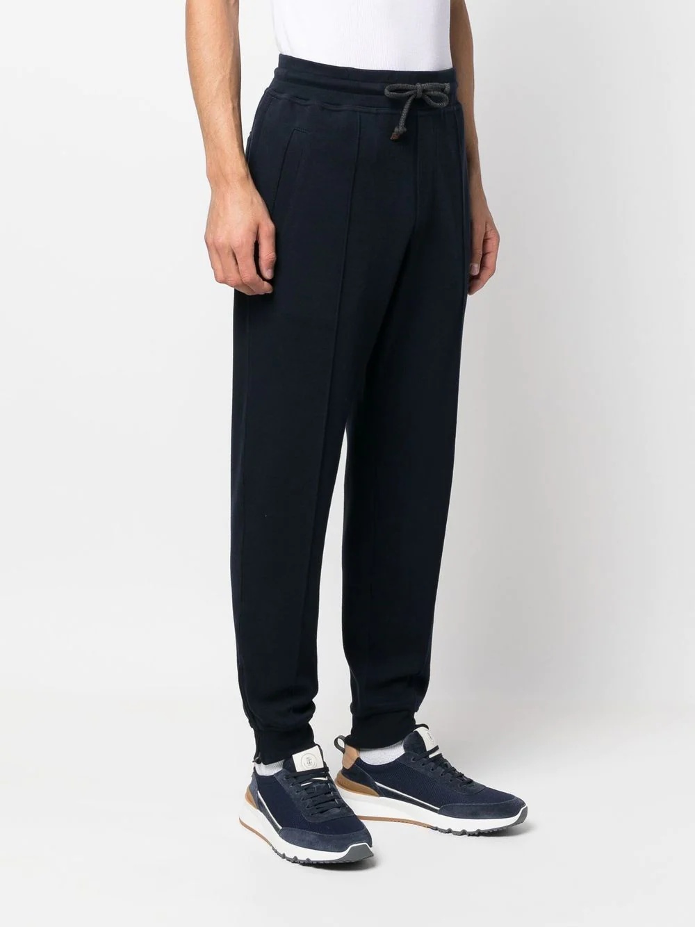 drawstring knitted track pants - 3