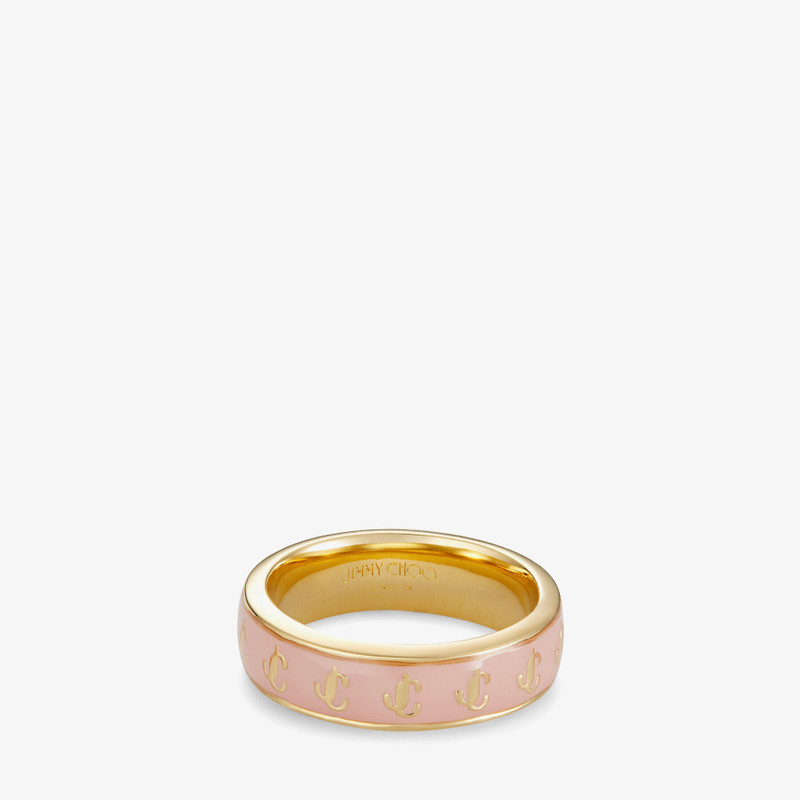 JC Enamel Ring
Gold-Finish Metal and Blossom Enamel JC Ring 1