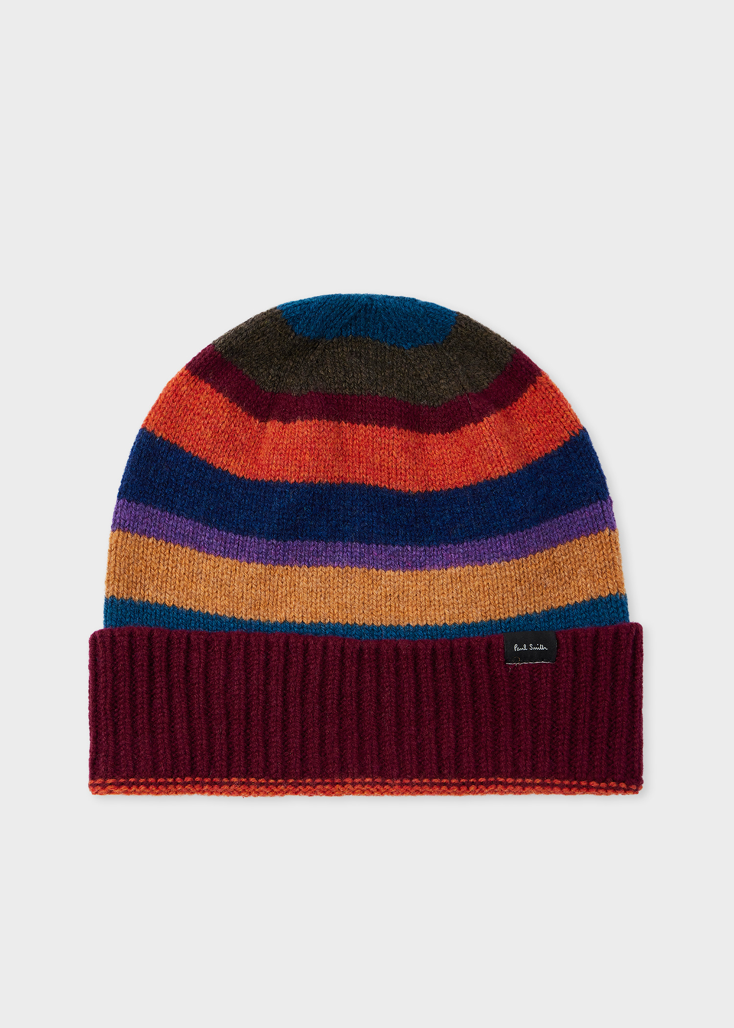 Burgundy 'Seasonal Stripe' Beanie and Scarf Set - 2