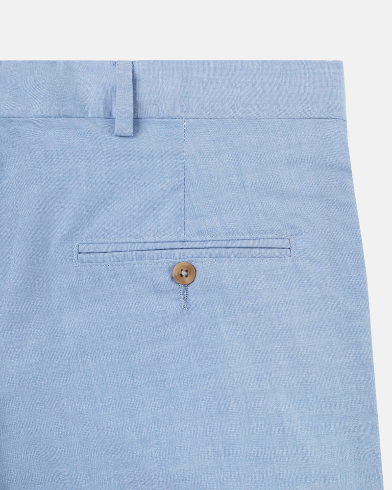 J. PRESS MADE-IN-USA BLUE COTTON CHAMBRAY TROUSER outlook