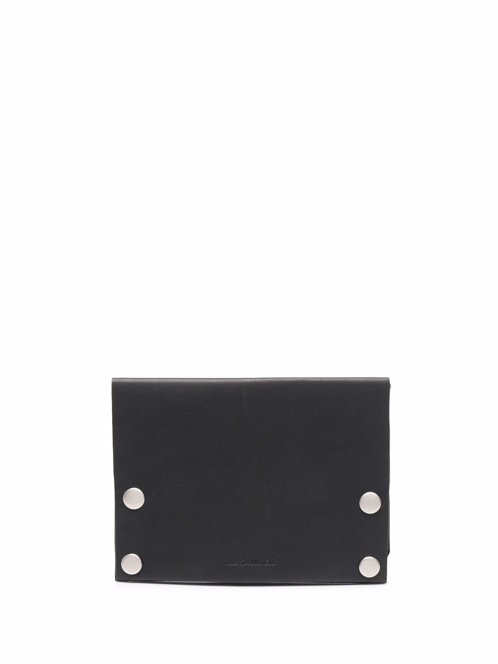 folded leather cardholder - 1