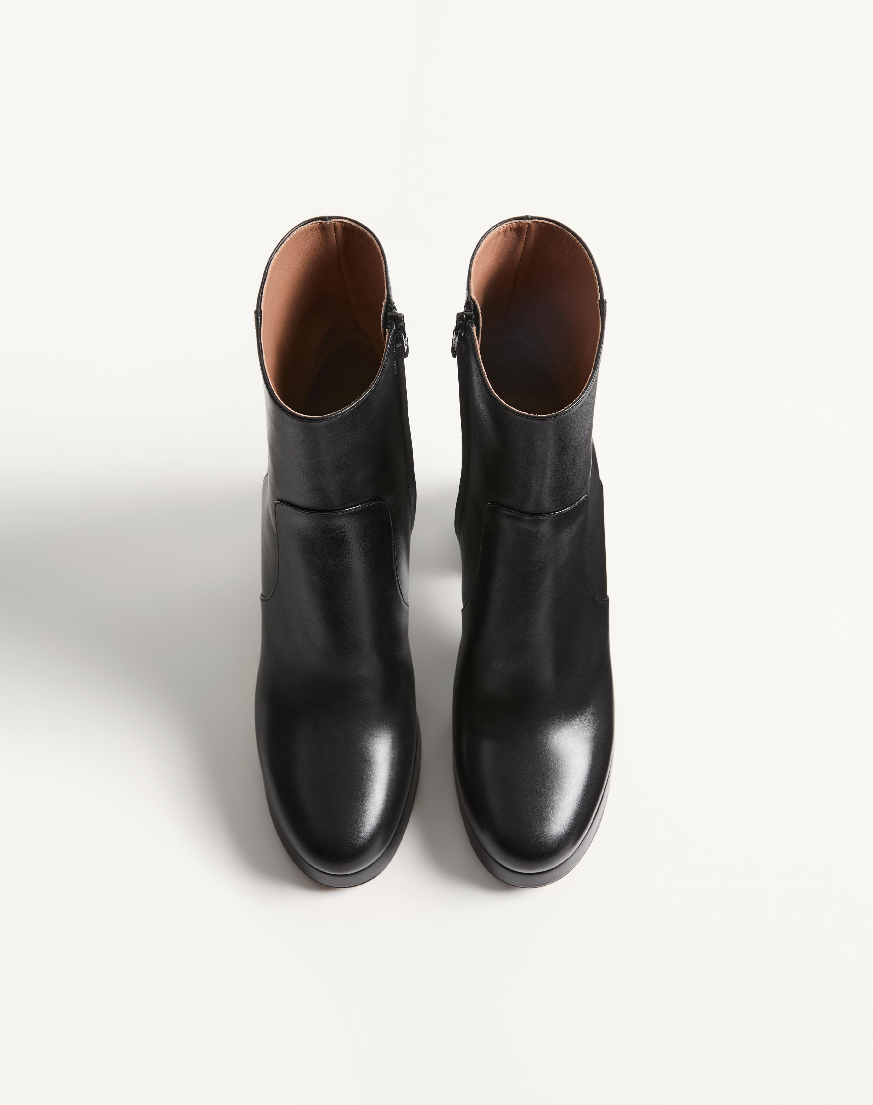 FAWCETTE PLATFORM ANKLE BOOT IN CALFSKIN 90MM - 4